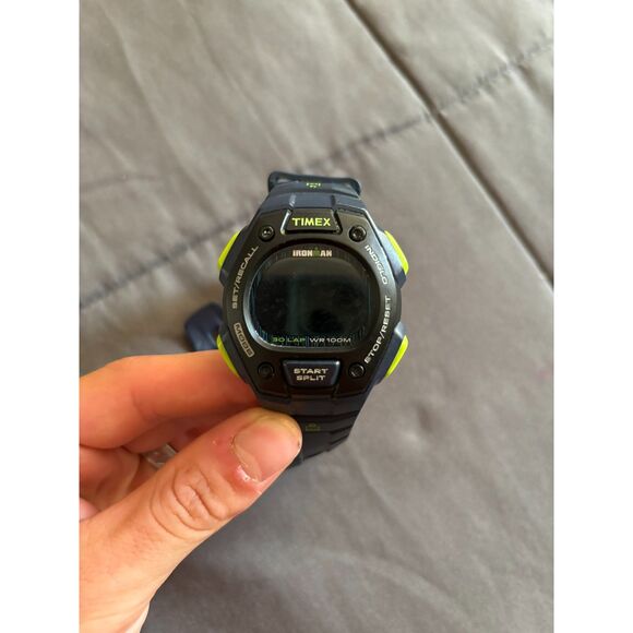 Timex/Ironman Watch- Navy-Green - Perfect For Sports & Life - Picture 1 of 3